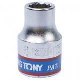KING TONY Головка торцевая стандартная двенадцатигранная 3/8", 8 мм