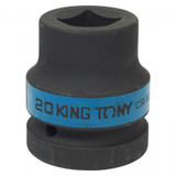 KING TONY Головка торцевая ударная четырехгранная 1", 20 мм, футорочная