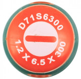 JONNESWAY Отвертка стержневая шлицевая ANTI-SLIP GRIP, SL6.5х300 мм