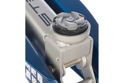 STELS Домкрат гидравлический подкатной с фиксатором, 2,5 т SAFETY PIN, 140-385 мм, в кейсе