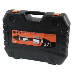 AFFIX Набор оправок для монтажа и демонтажа сайлентблоков, 34-80 мм, кейс, 27 предметов